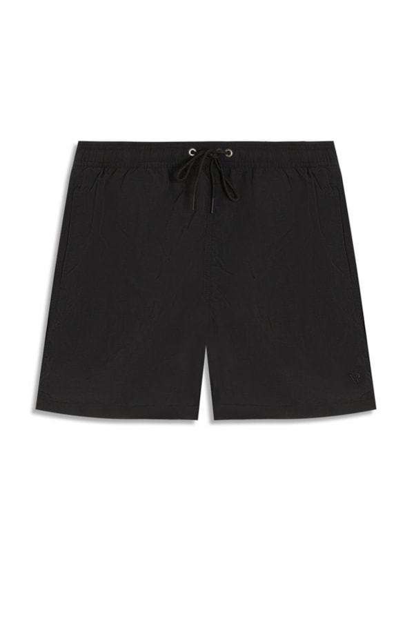 Beach Short Basic Regular Capri 2 Preto