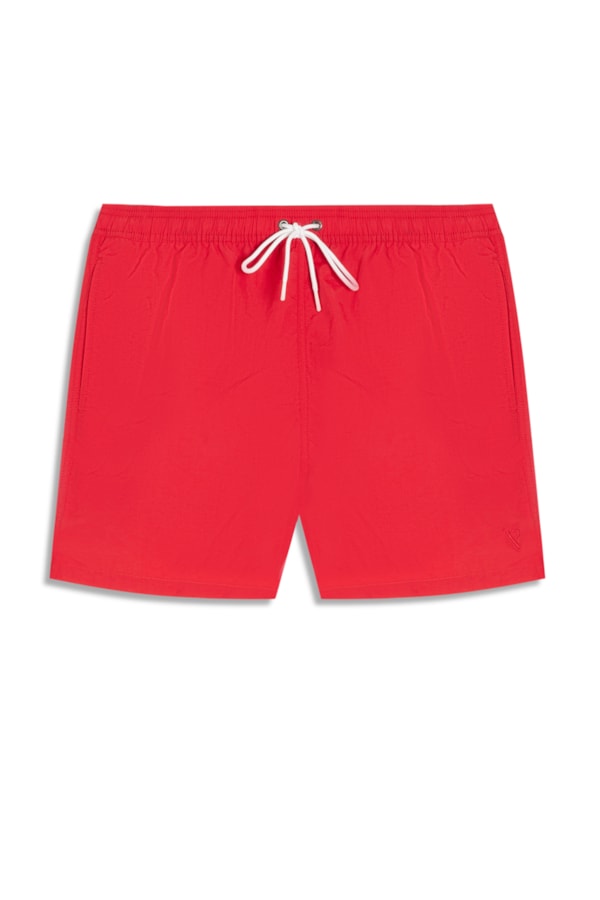 Beach Short Basic Regular Capri 2 Vermelho