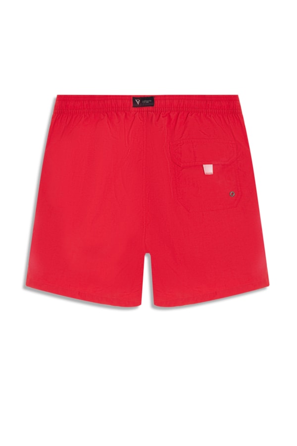 Beach Short Basic Regular Capri 2 Vermelho