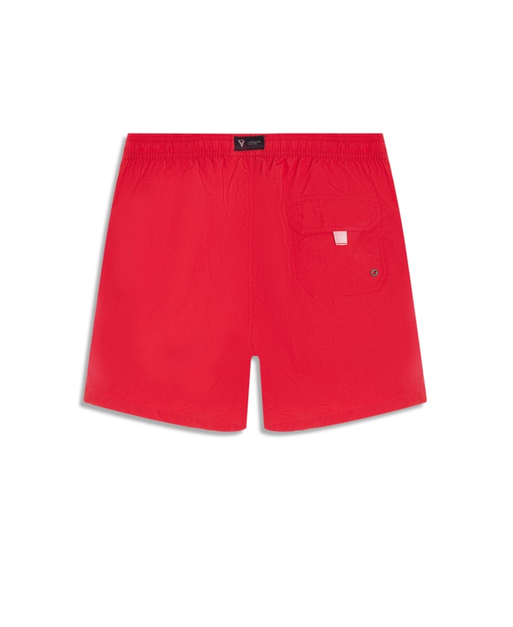 Beach Short Basic Regular Capri 2 Vermelho