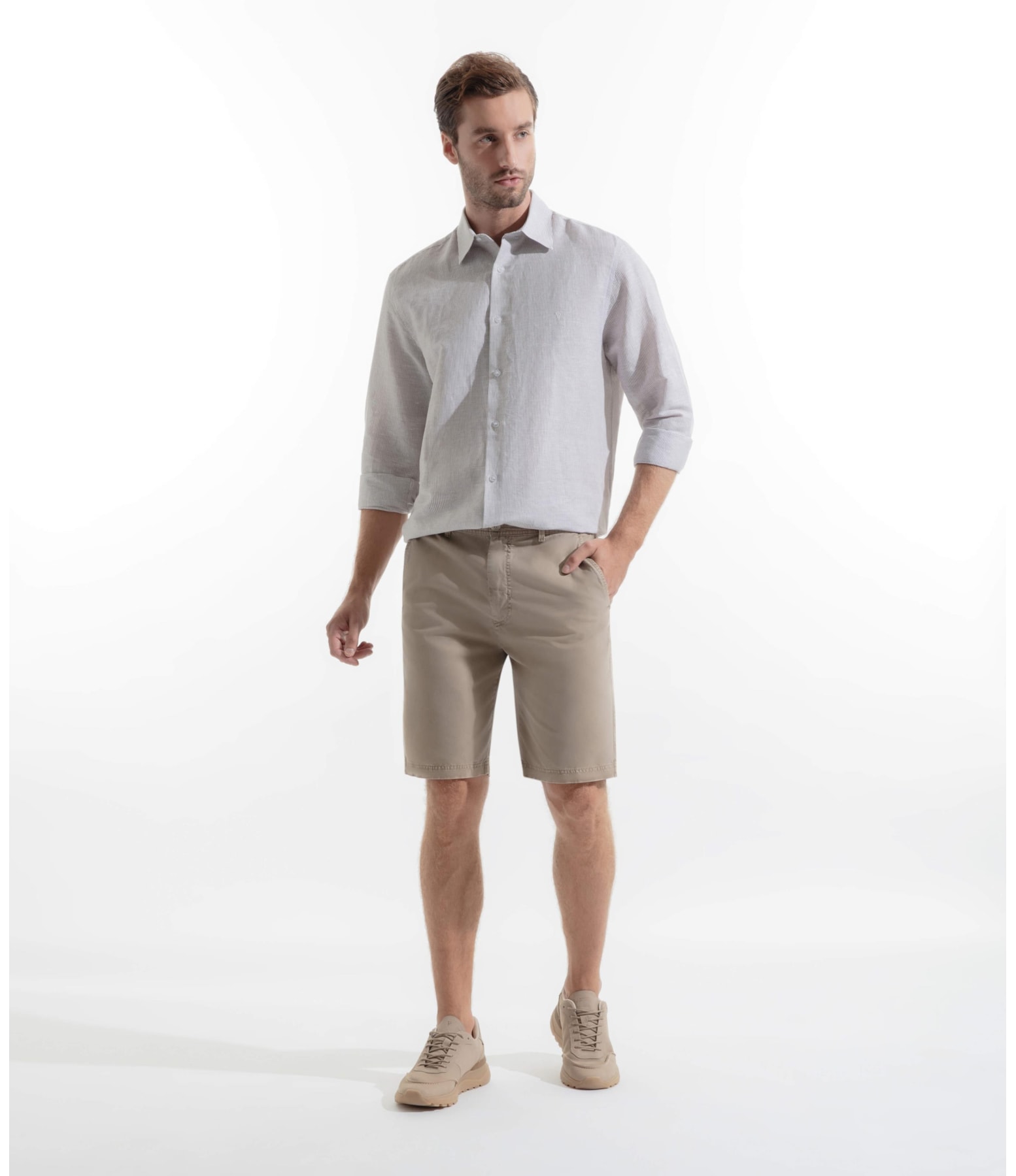 Bermuda Chino Color Husk
