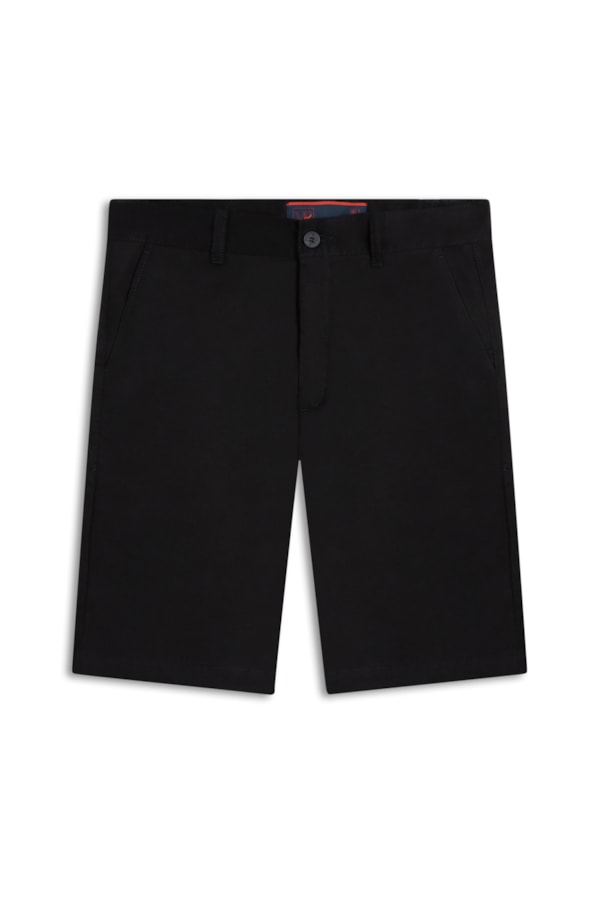 Bermuda Chino Color Piece Dye Preto i