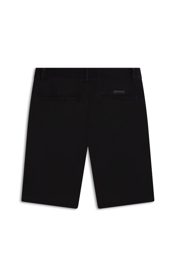 Bermuda Chino Color Piece Dye Preto i