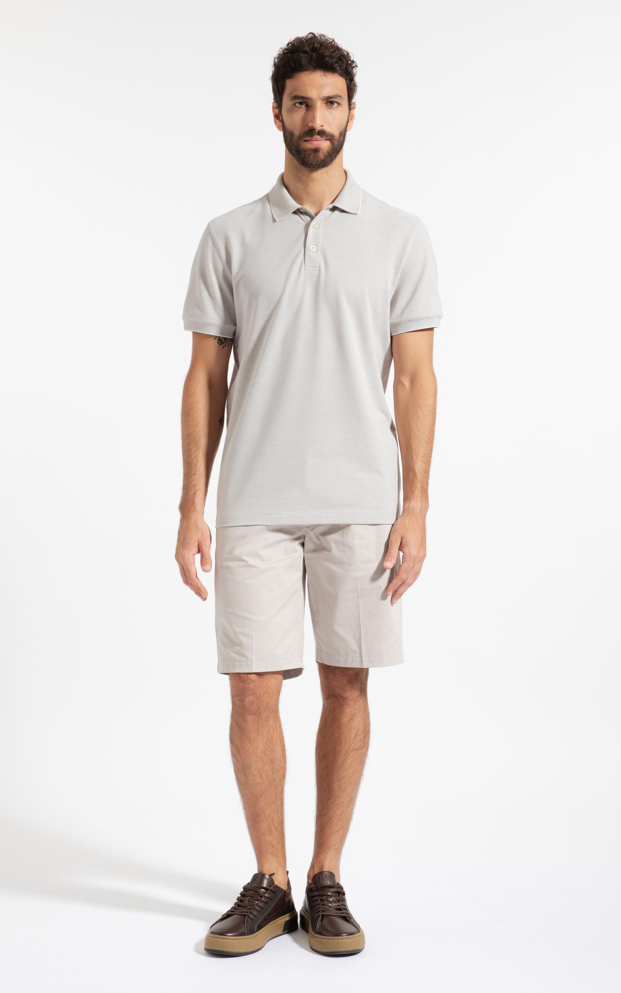 Bermuda Chino Color Piece Dye Silver