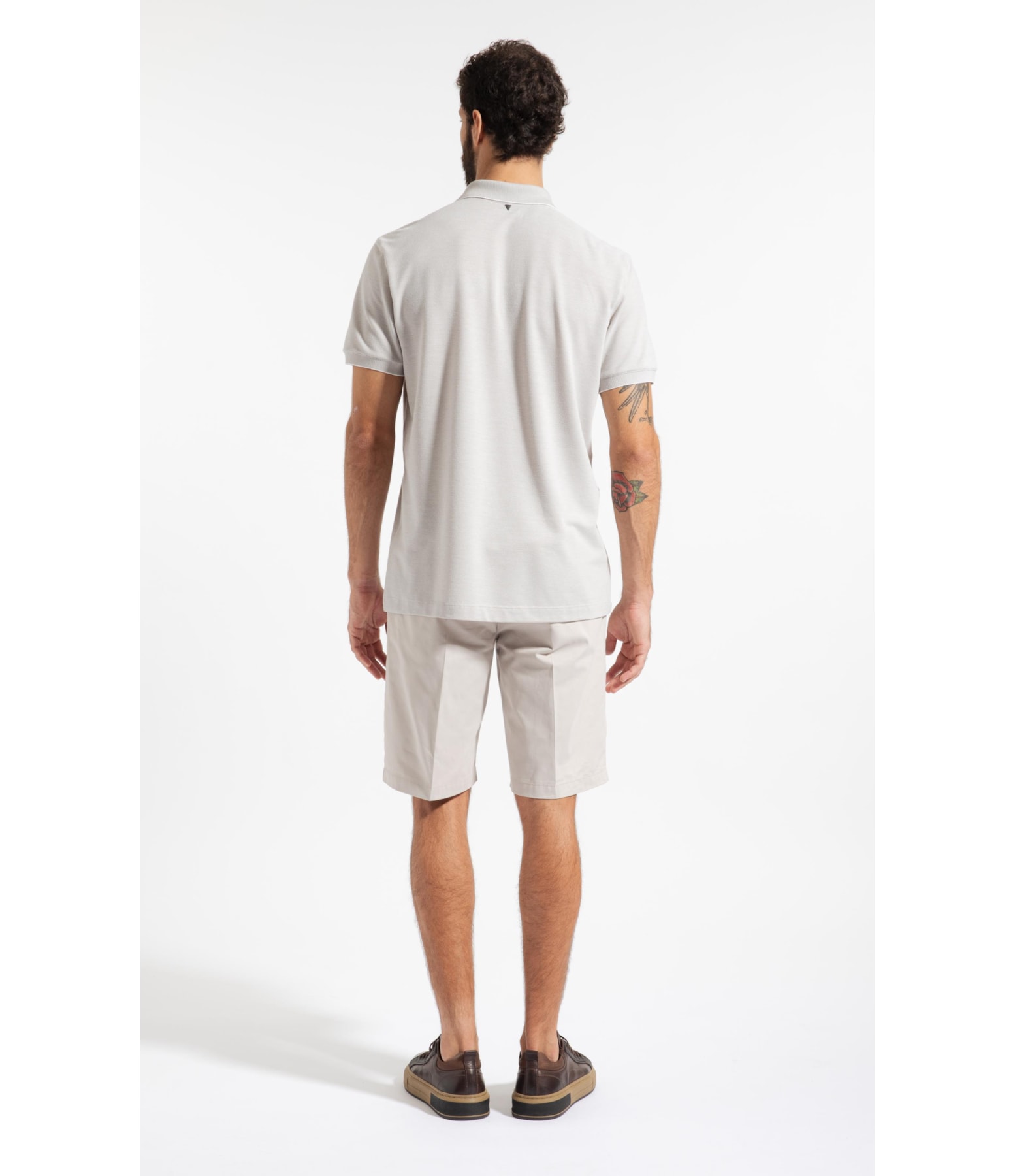 Bermuda Chino Color Piece Dye Silver