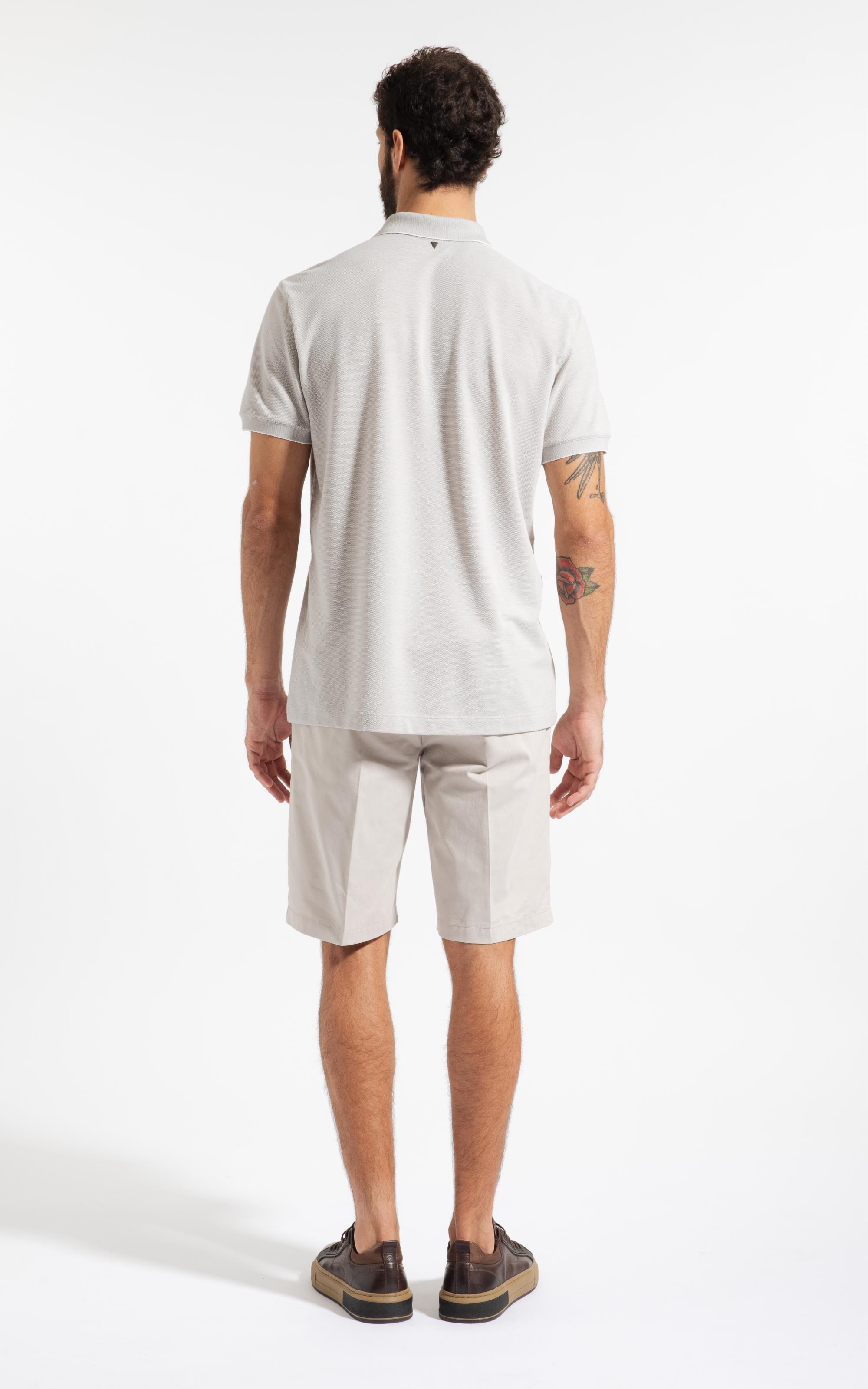 Bermuda Chino Color Piece Dye Silver