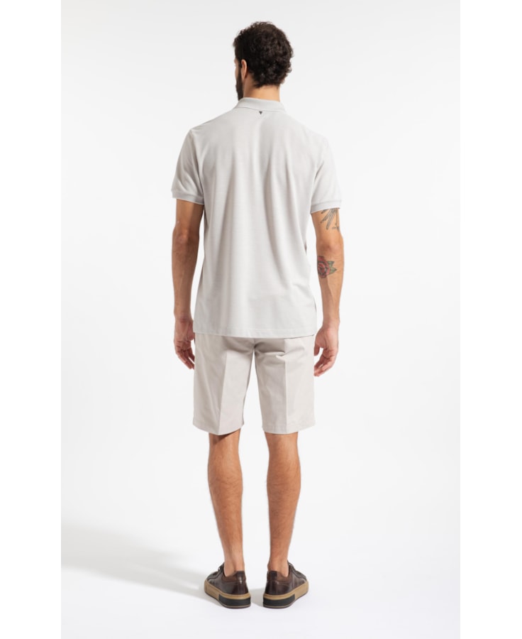 Bermuda Chino Color Piece Dye Silver