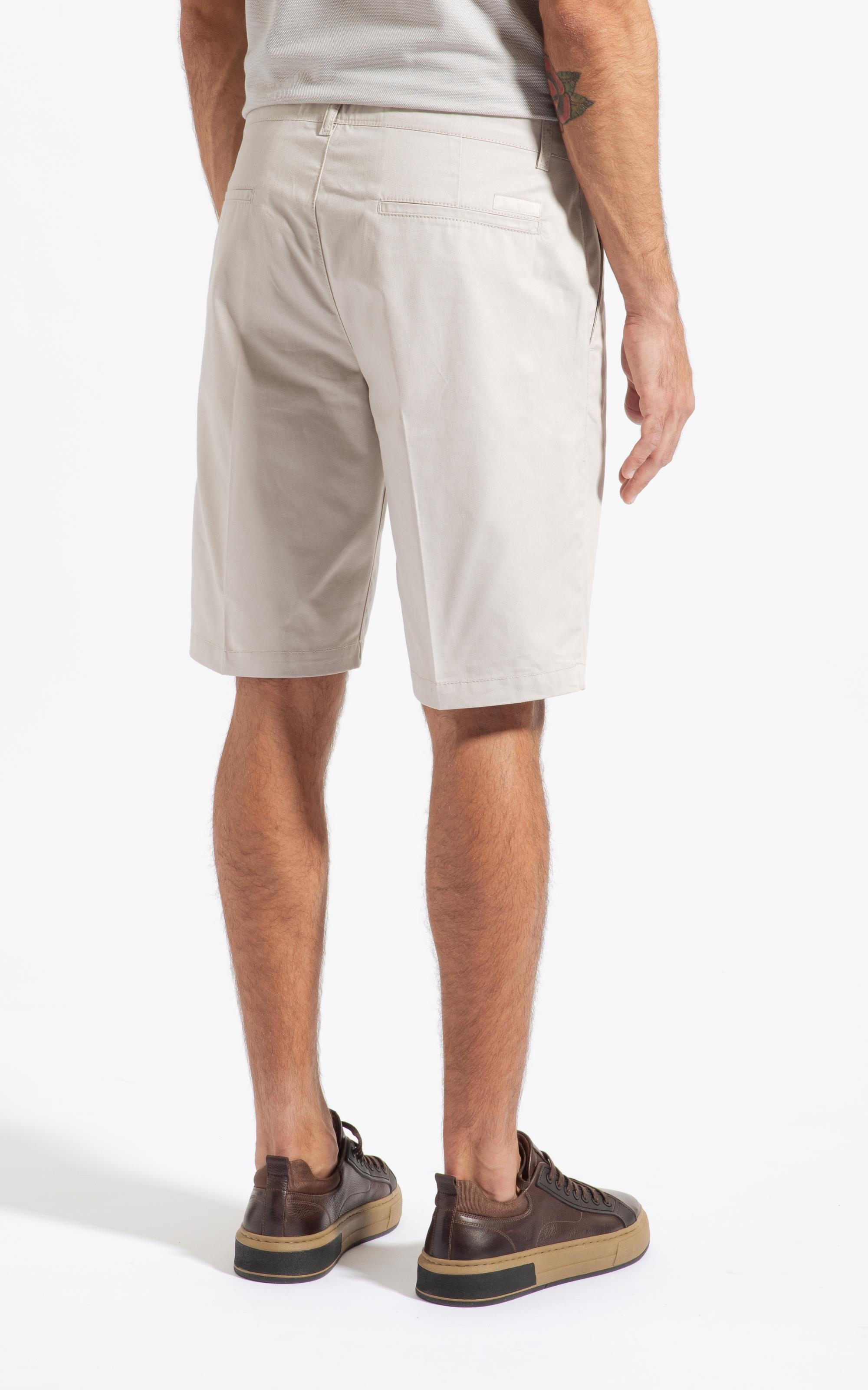 Bermuda Chino Color Piece Dye Silver