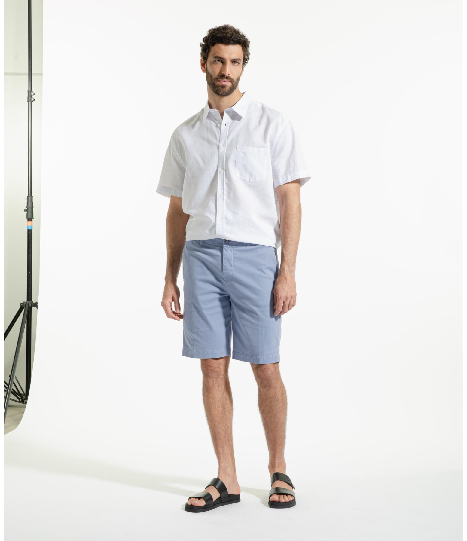 Bermuda Chino Color Power Azul Pervante