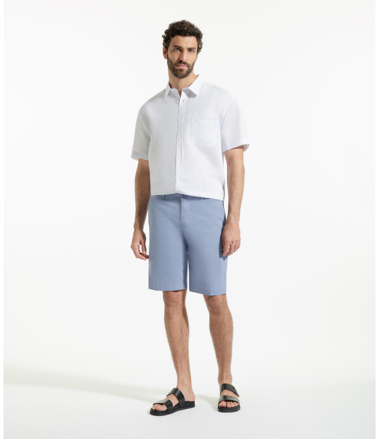 Bermuda Chino Color Power Azul Pervante