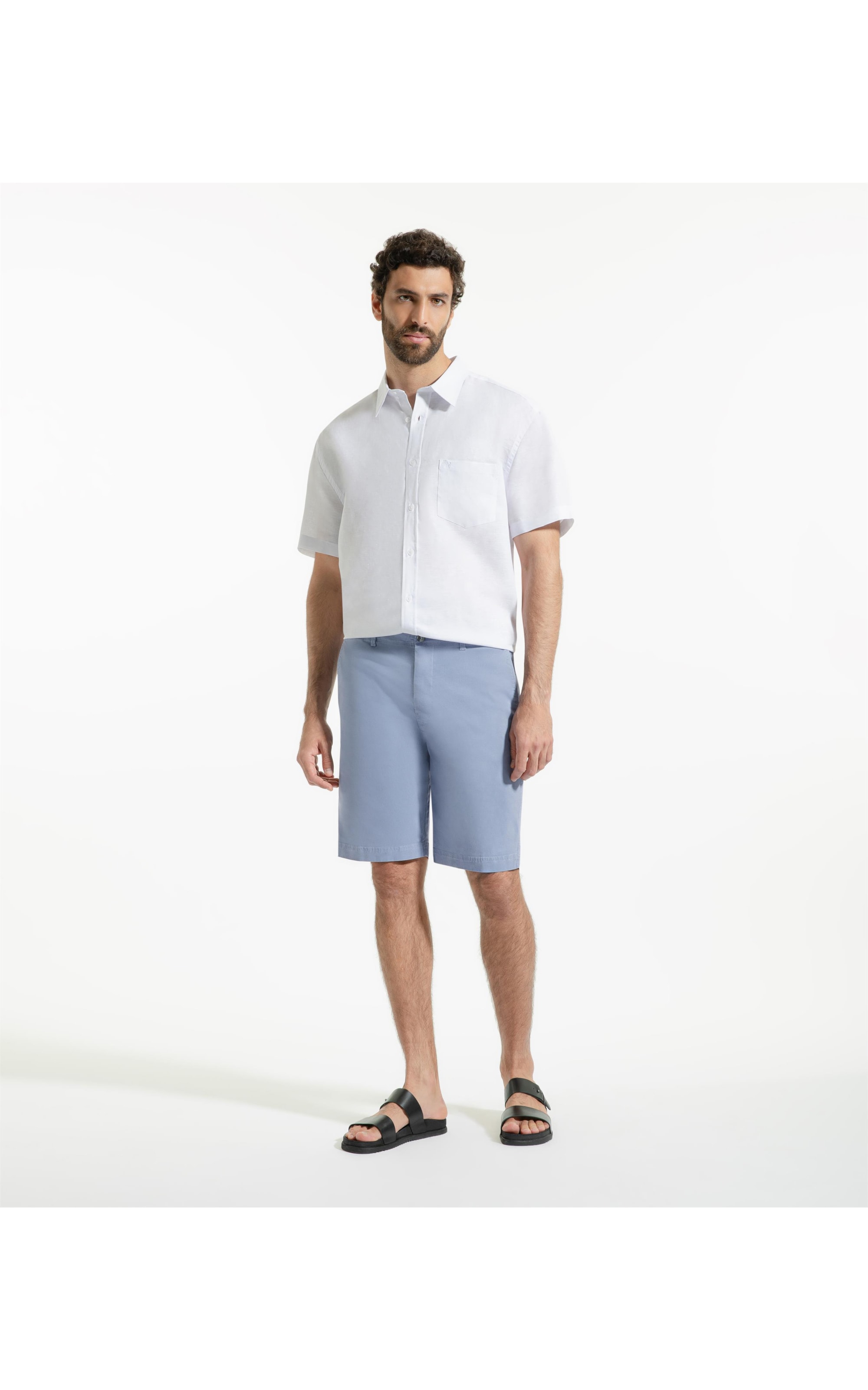 Bermuda Chino Color Power Azul Pervante