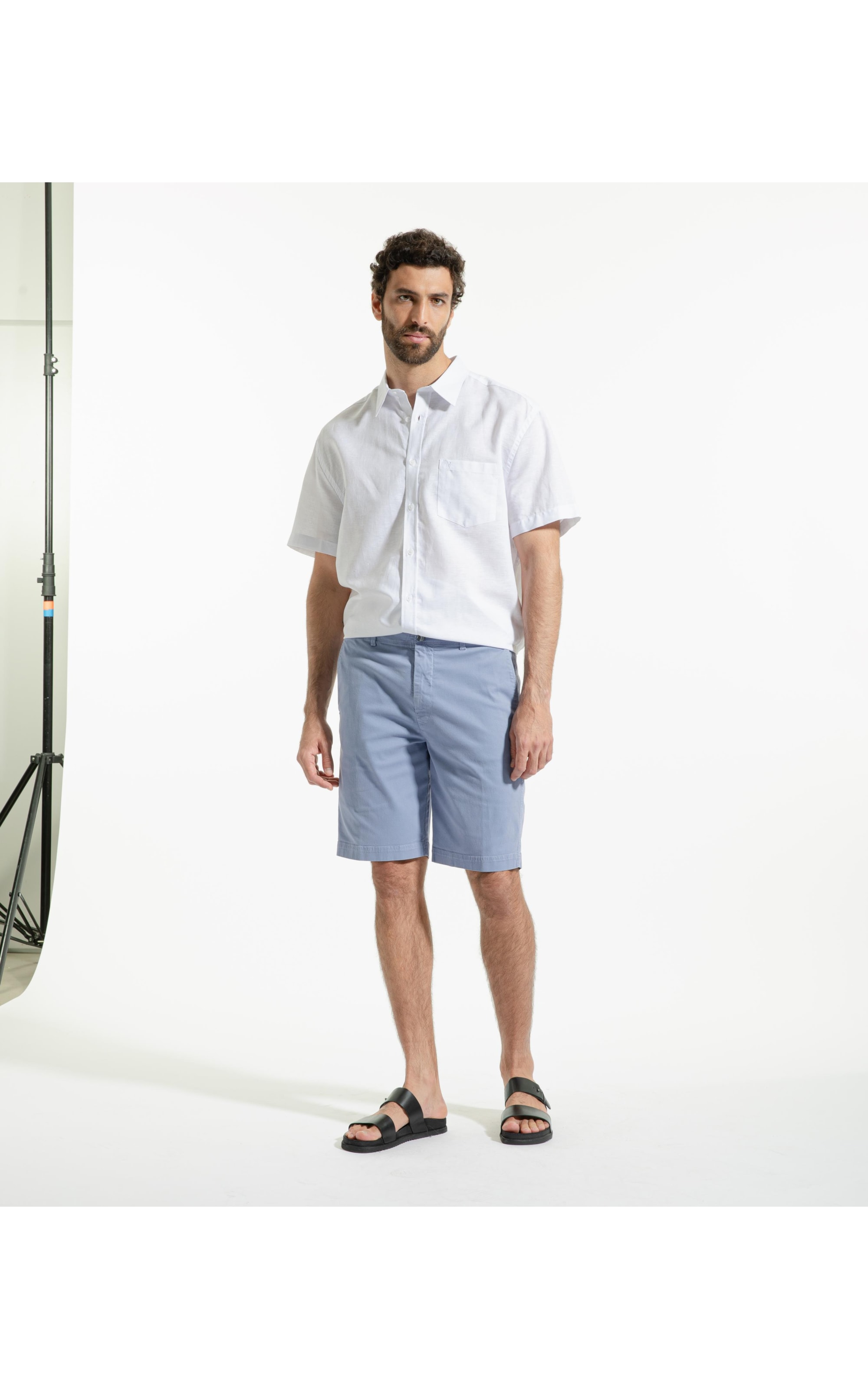 Bermuda Chino Color Power Azul Pervante