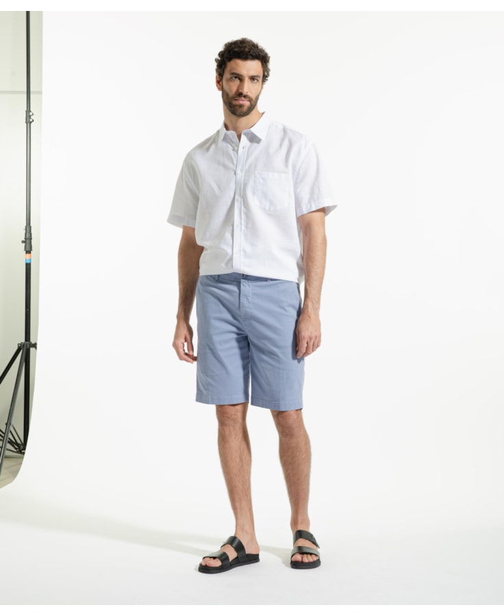 Bermuda Chino Color Power Azul Pervante
