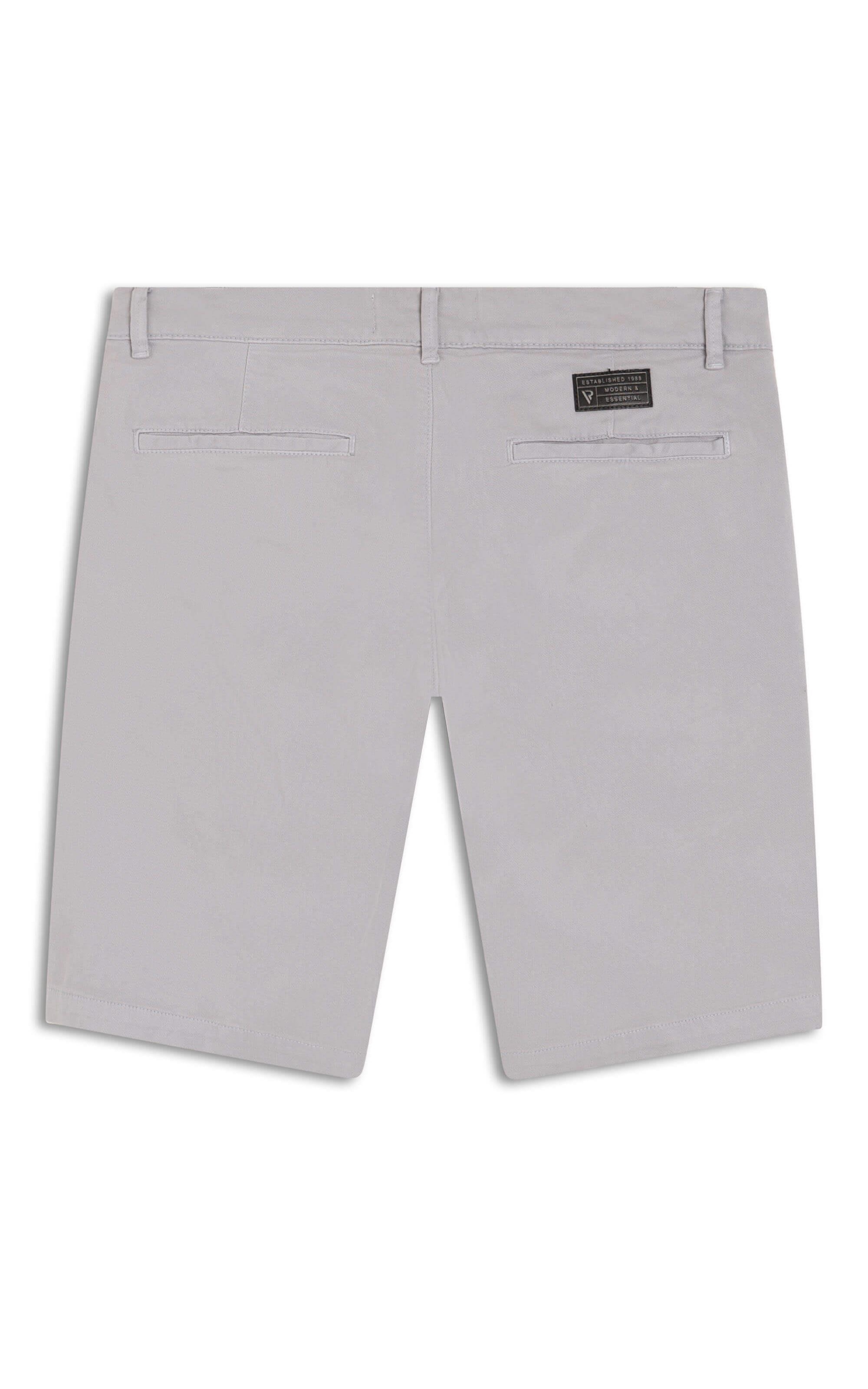 Bermuda Chino Jogging Color Cinza Claro