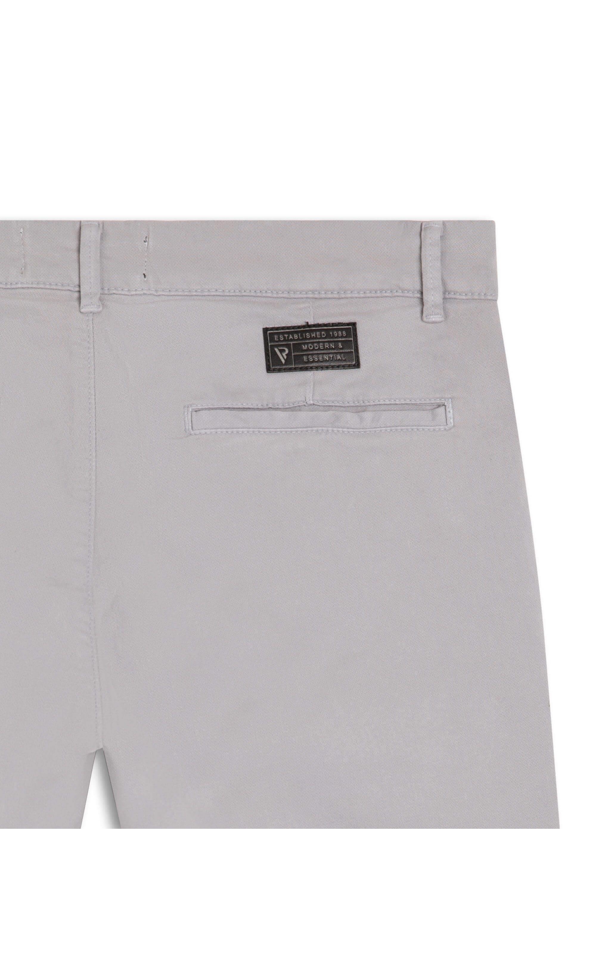 Bermuda Chino Jogging Color Cinza Claro