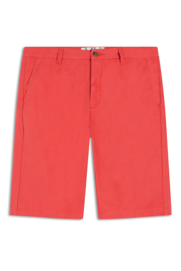 Bermuda Chino Linho Cereja