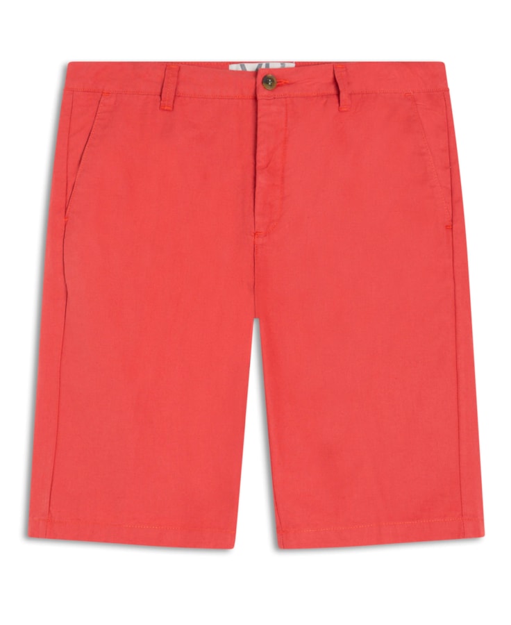 Bermuda Chino Linho Cereja