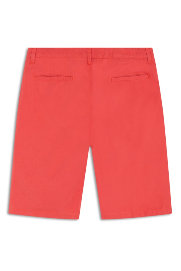 Bermuda Chino Linho Cereja