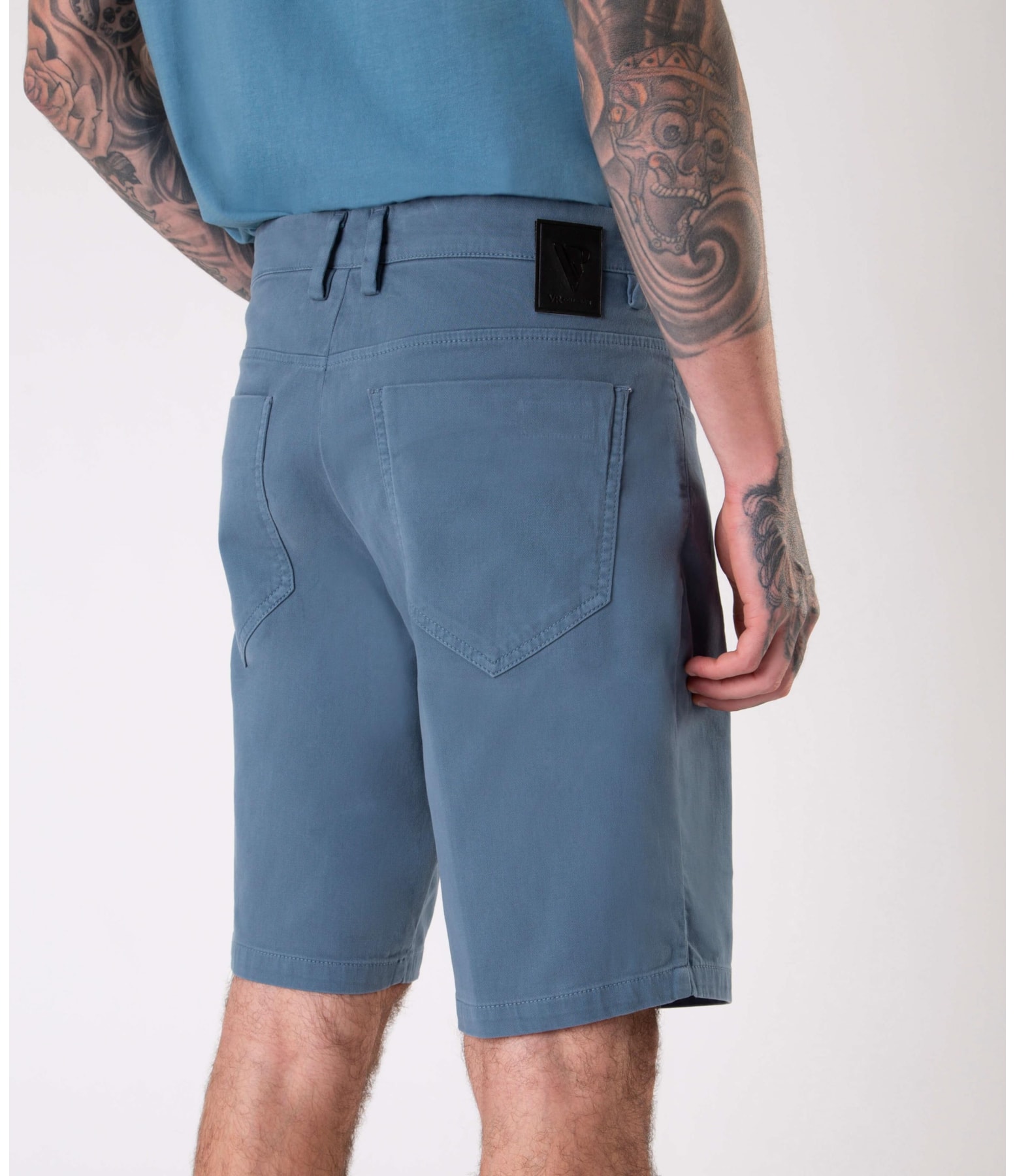 Bermuda Color Jogging Essencial Azul Pervante