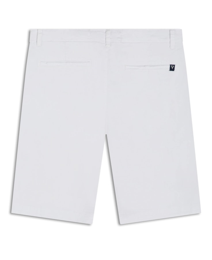 Bermuda Color Twill Power Cós Branco