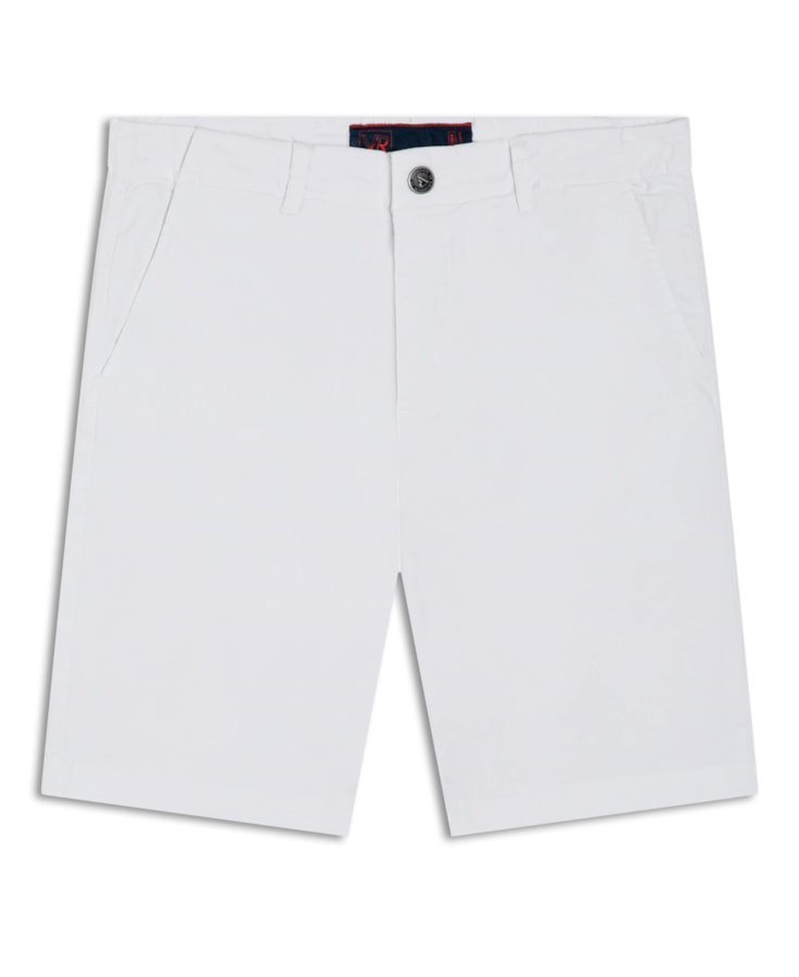 Bermuda Color Twill Power Cós Branco