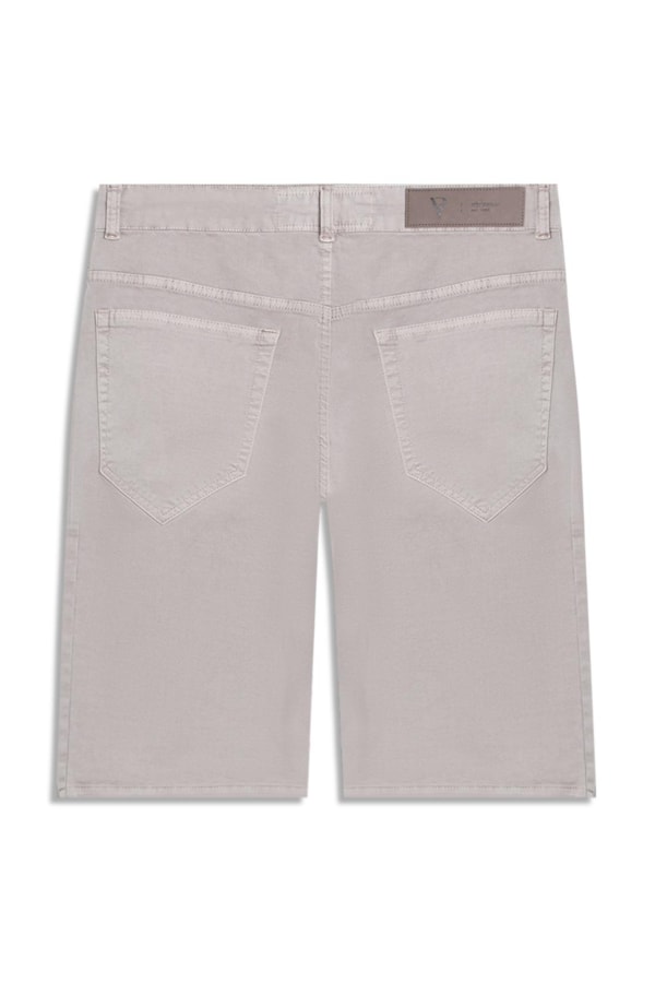 Bermuda Color Twill Power (Long) 5 Pockets Silver