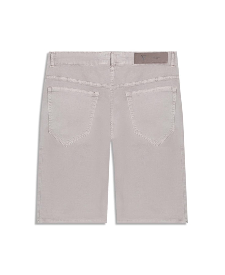 Bermuda Color Twill Power (Long) 5 Pockets Silver