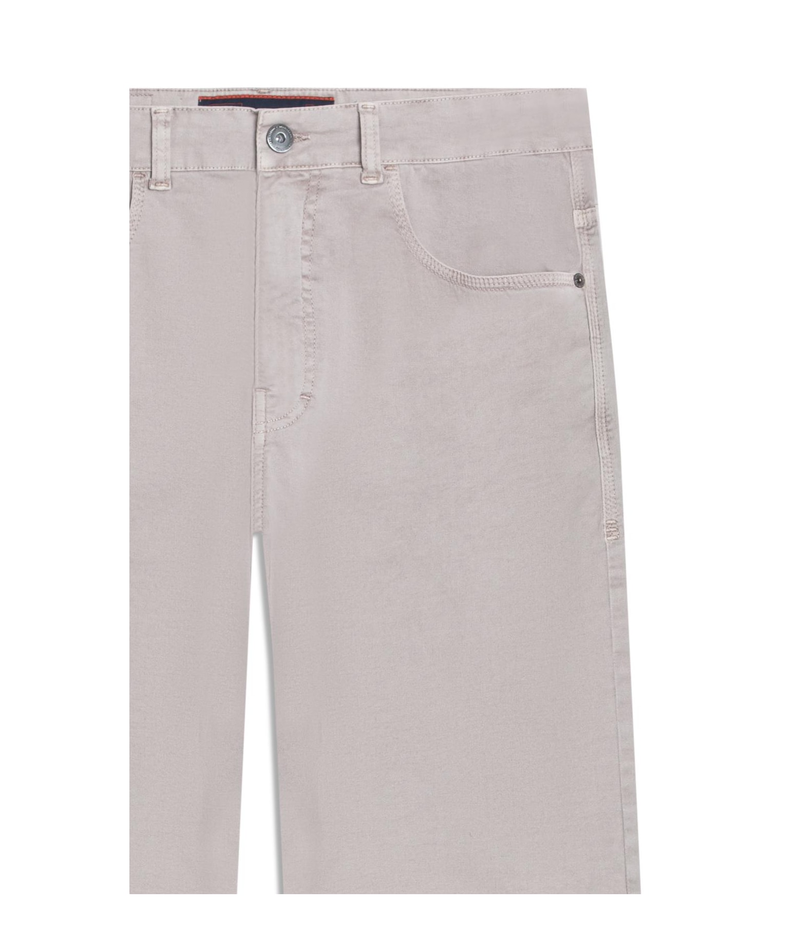 Color Twill Power (Long) 5 Pockets Silver