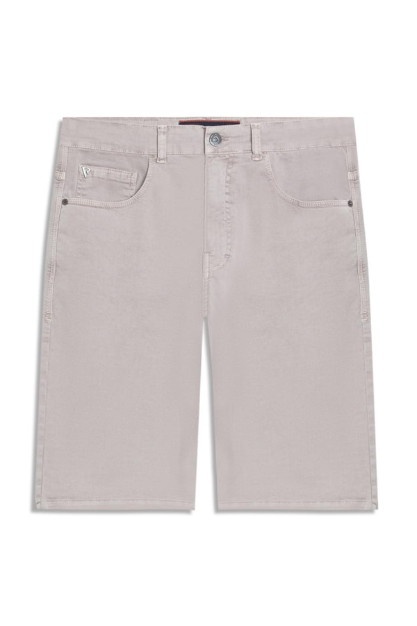 Bermuda Color Twill Power (Long) 5 Pockets Silver