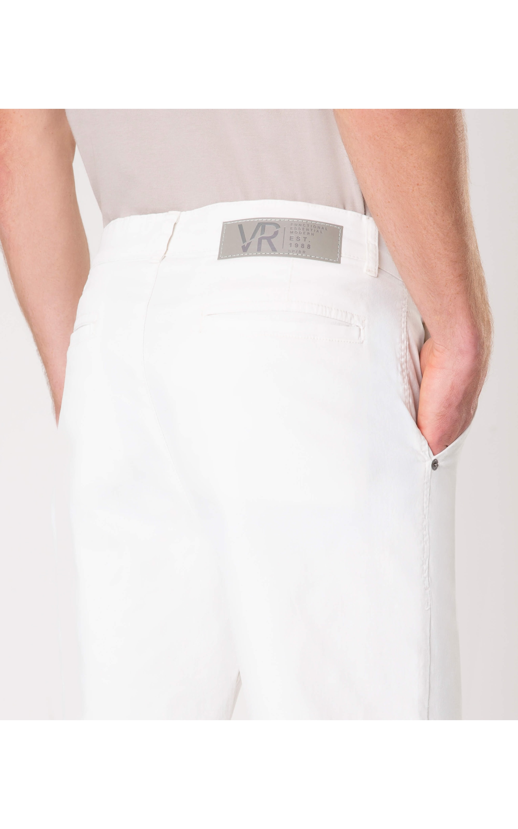 Bermuda Color Twill Power Off White