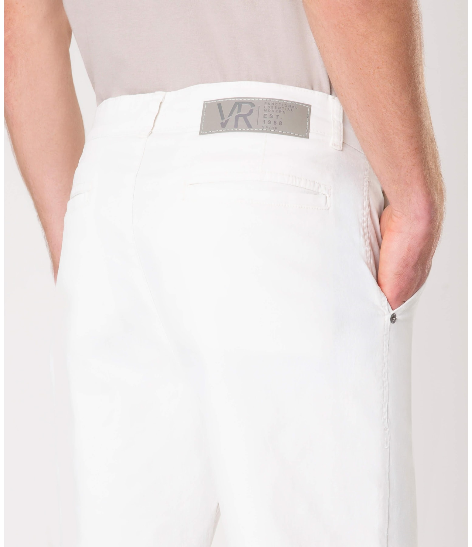 Bermuda Color Twill Power Off White