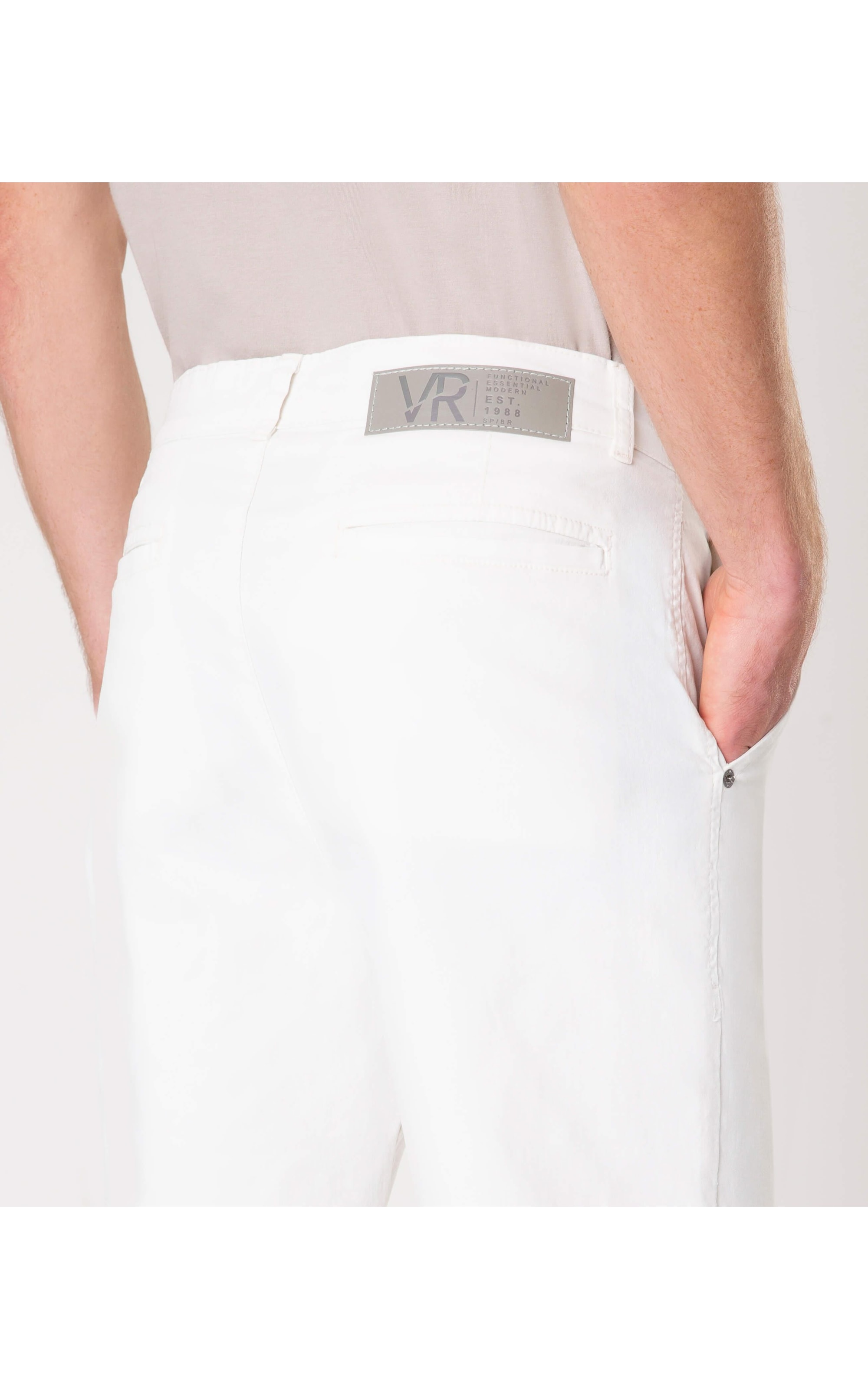Bermuda Color Twill Power Off White
