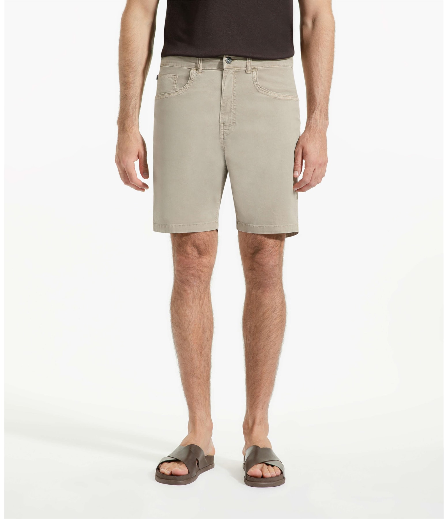 Bermuda Five Pockets Sarja Classic Husk