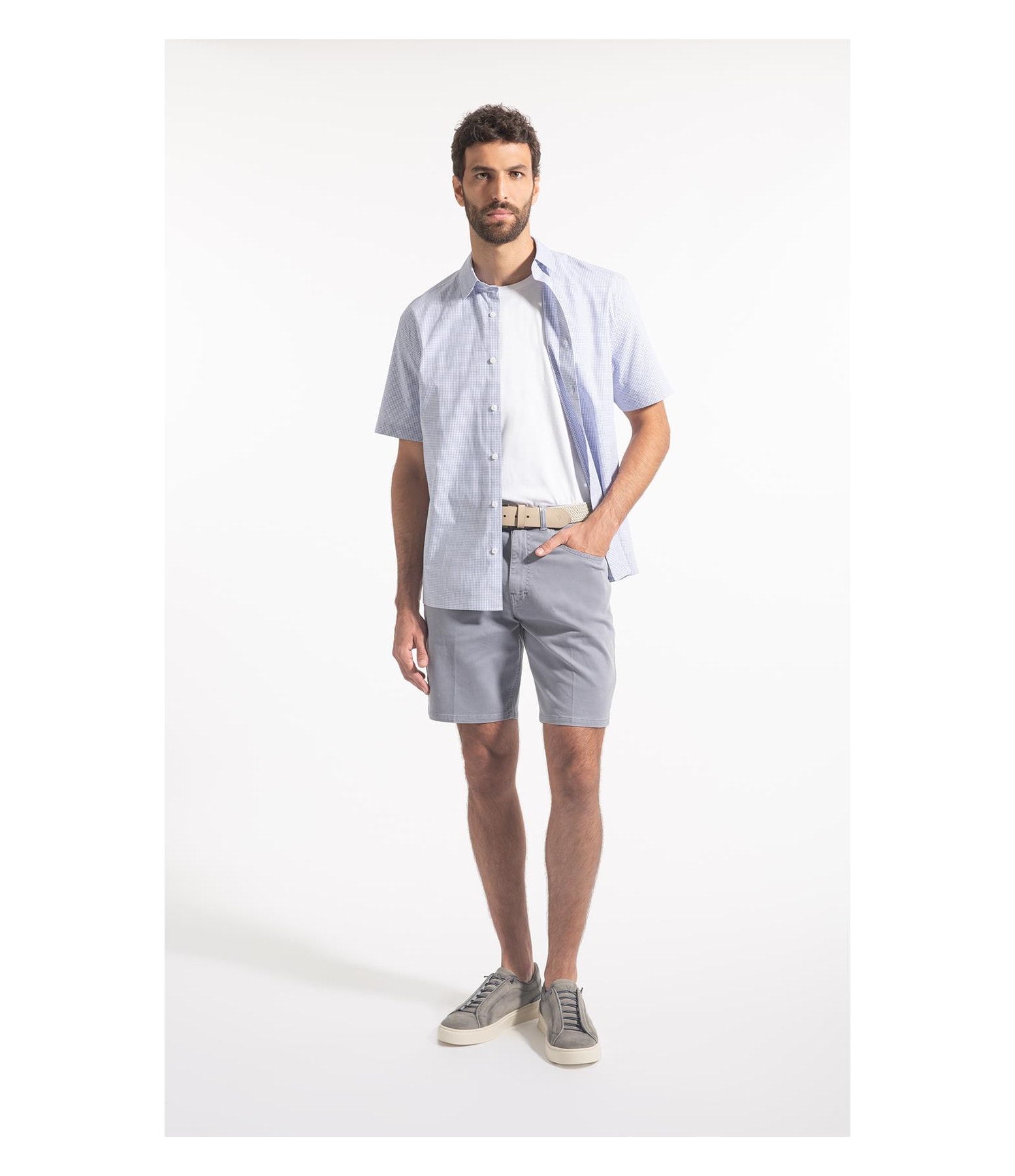 Bermuda Jogging Color Classic Blue Vintage