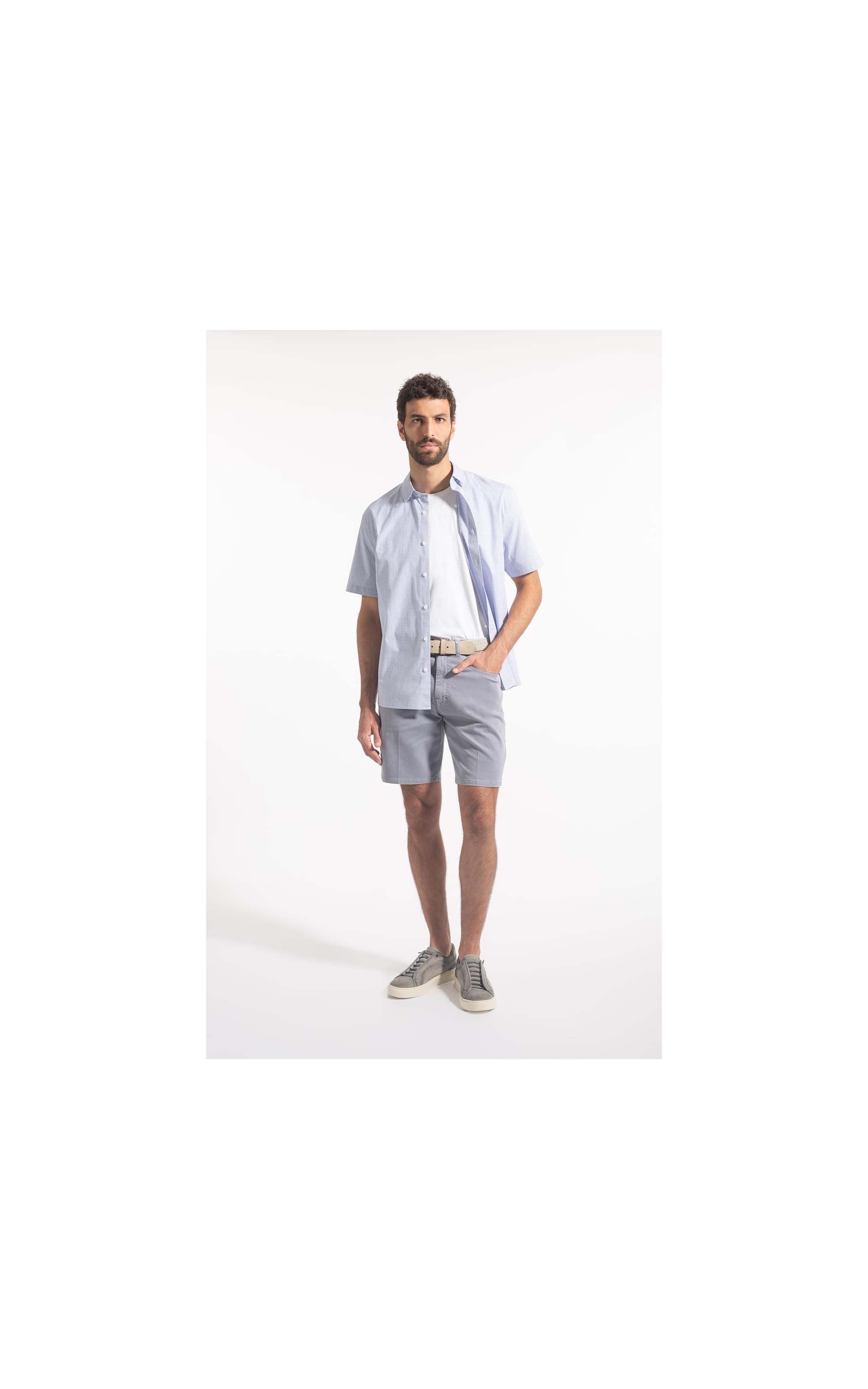 Bermuda Jogging Color Classic Blue Vintage