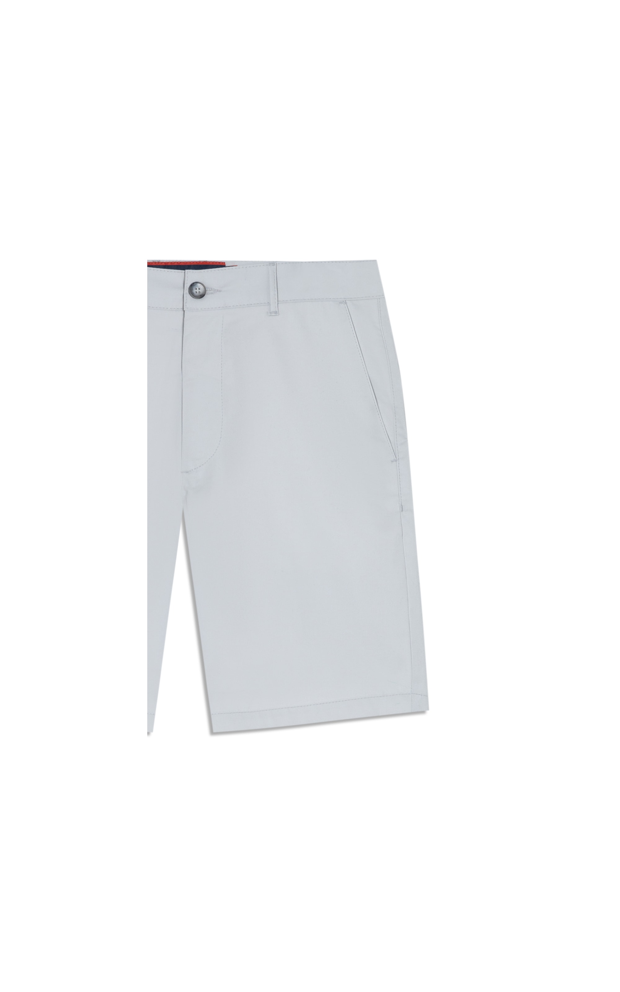 Bermuda Kraft Classic Chino Cinza Claro