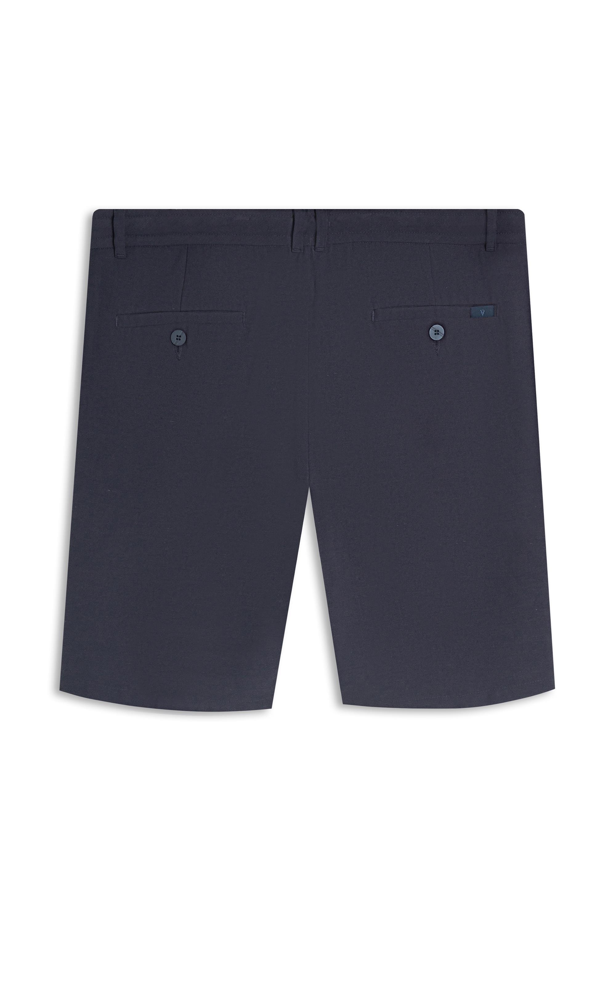 Bermuda Linho Marant Dark Navy