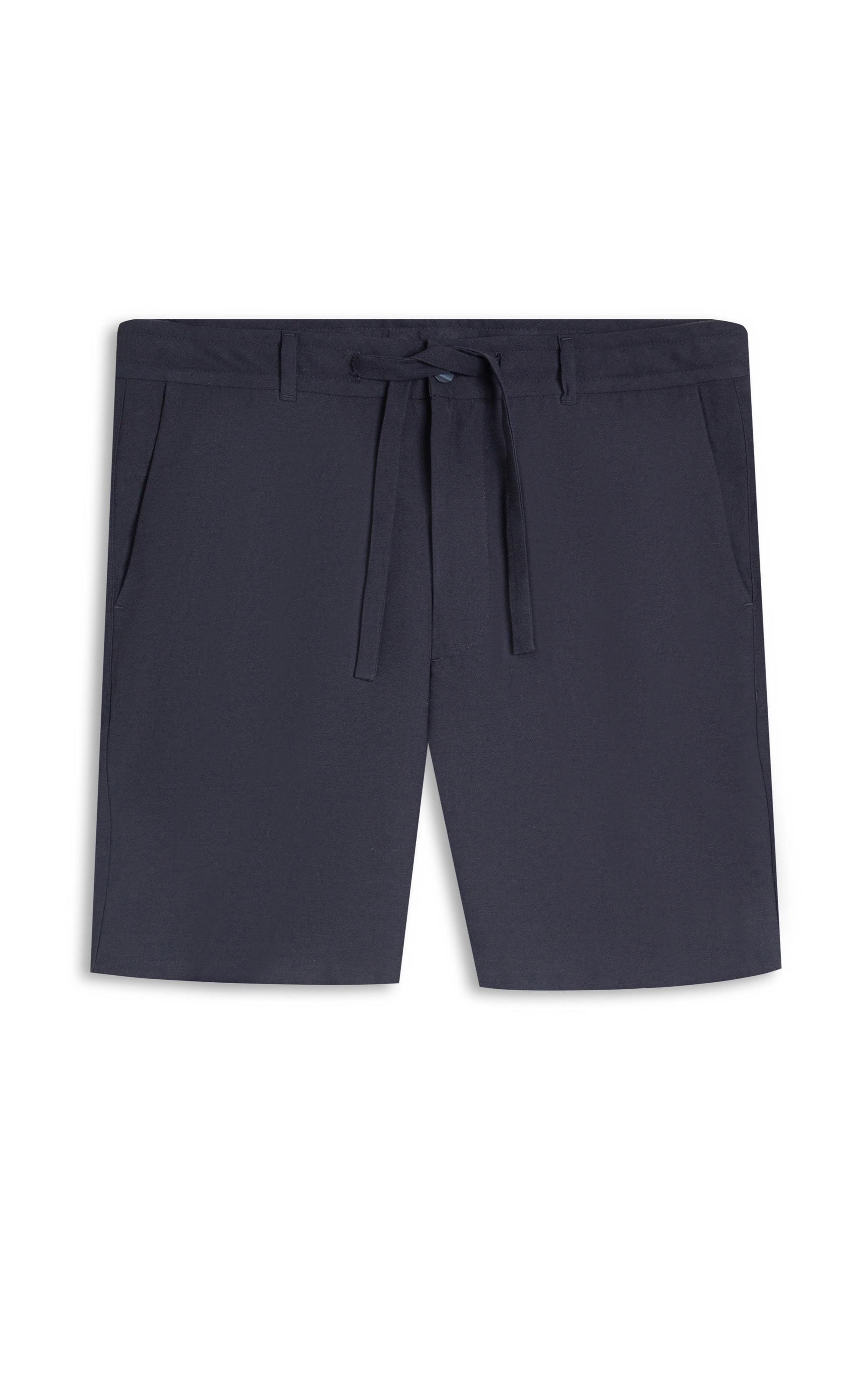Bermuda Linho Marant Dark Navy