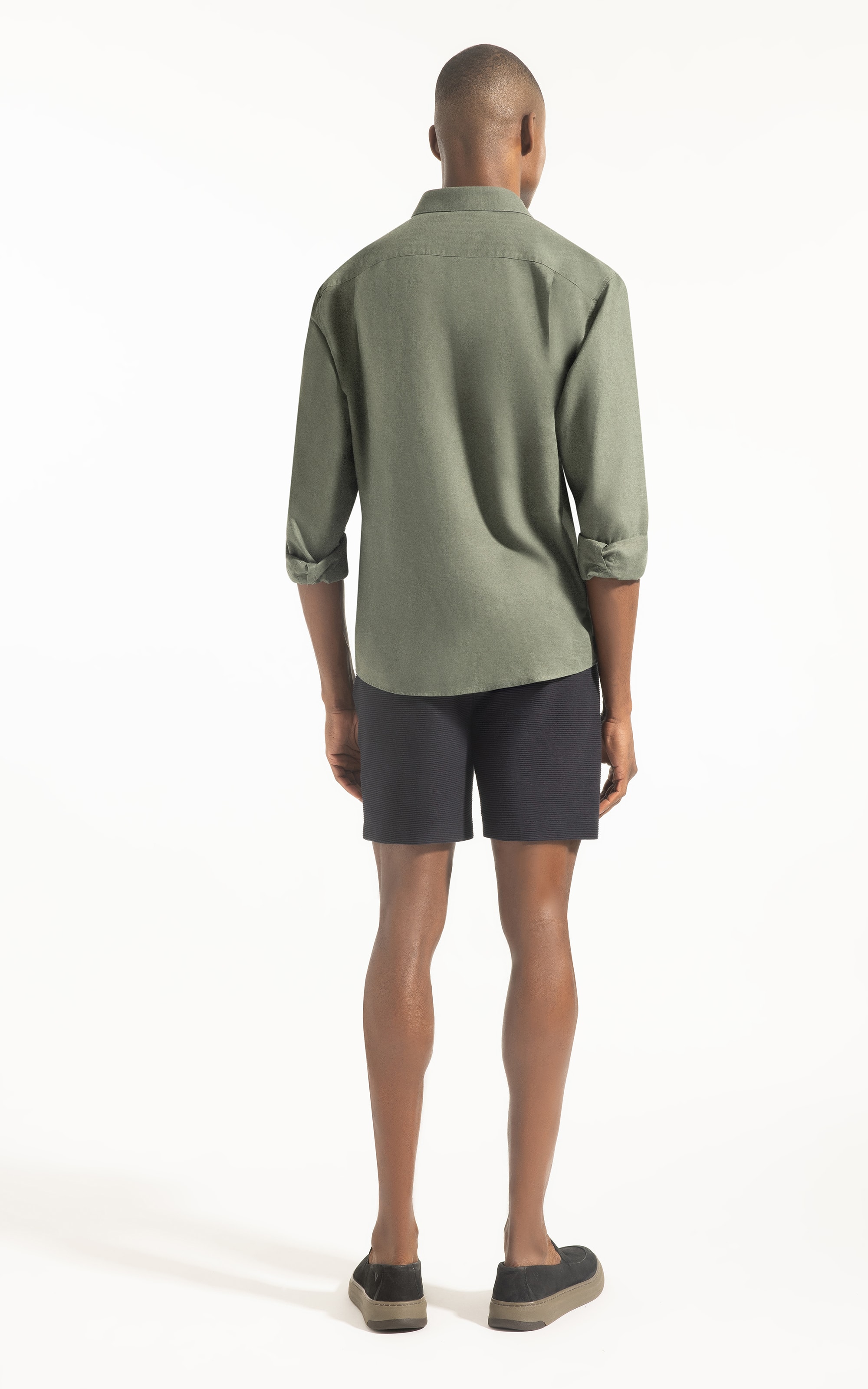 Bermuda Malha Texture Hawaii Preto