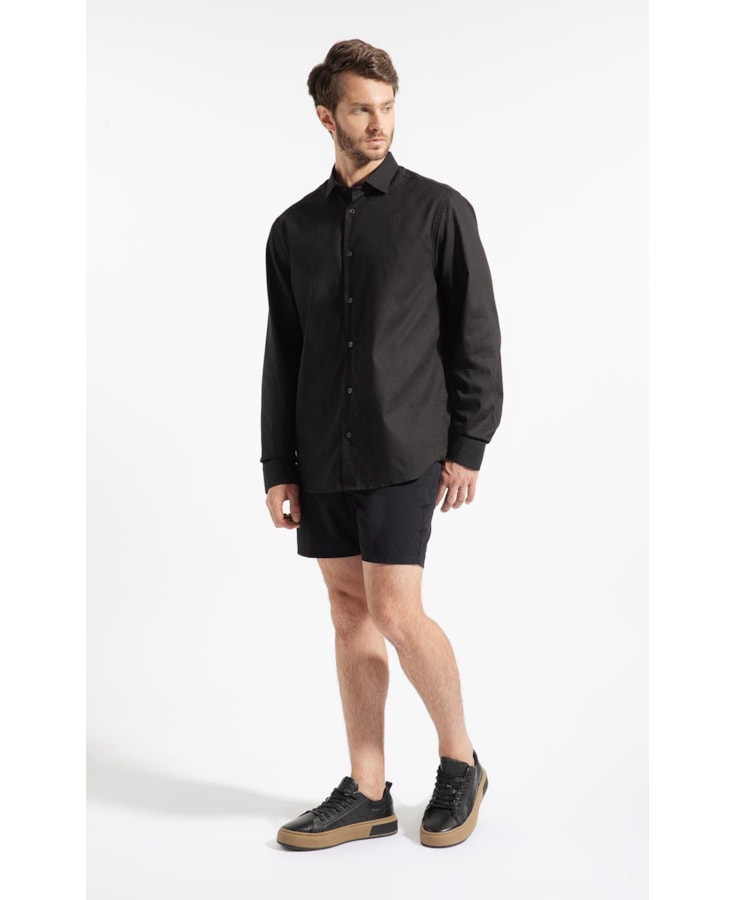 Bermuda New York Stretch Preto