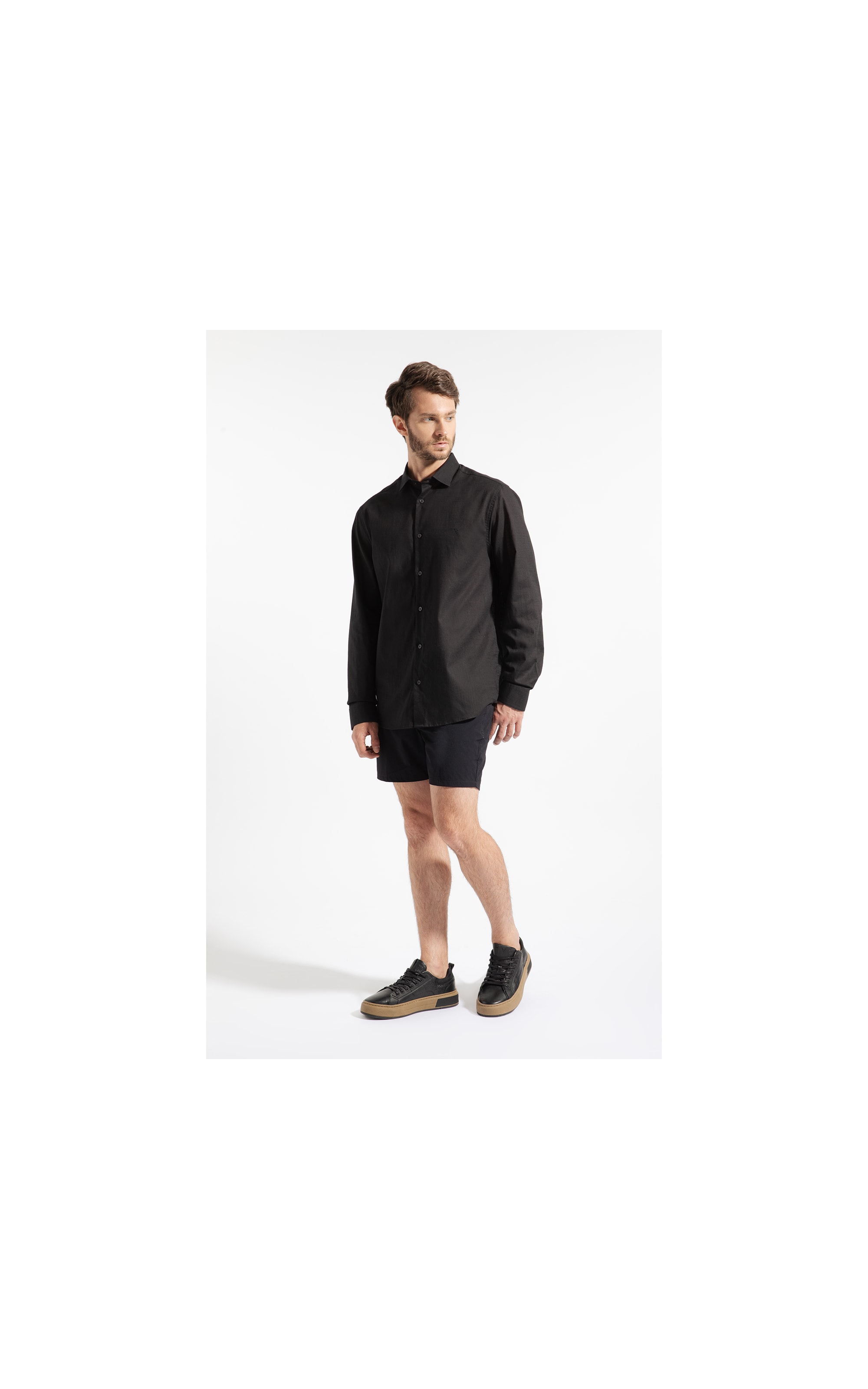Bermuda New York Stretch Preto