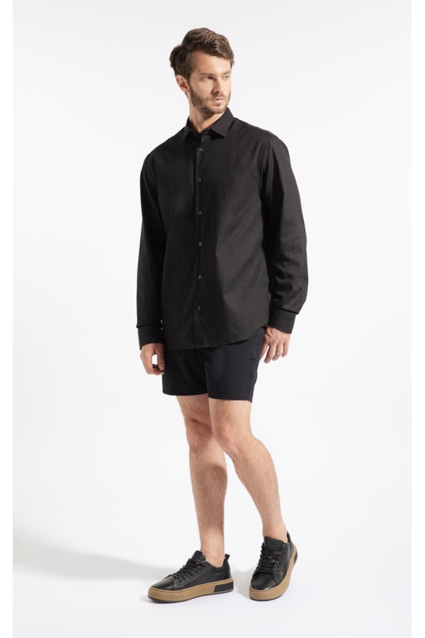 Bermuda New York Stretch Preto