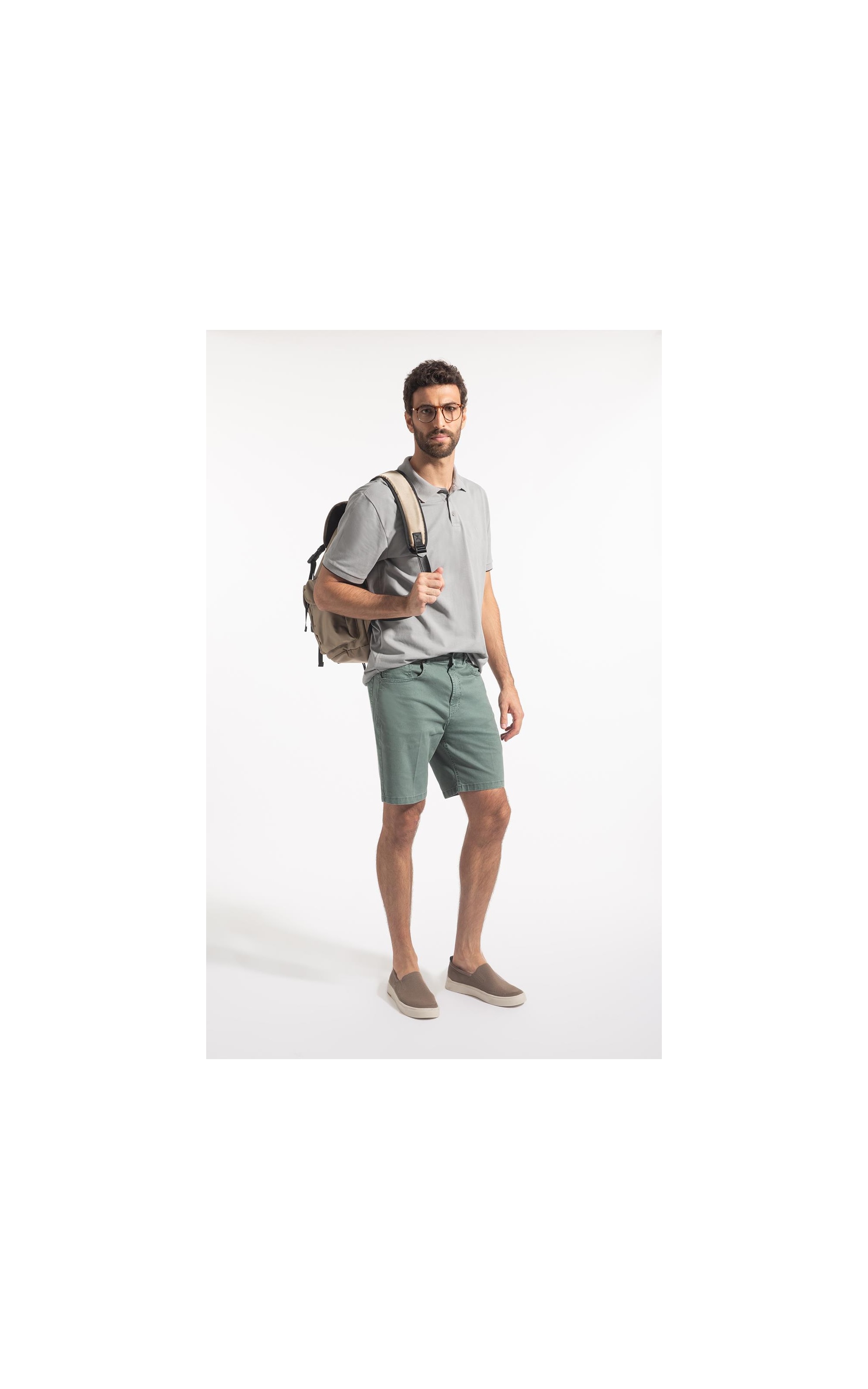 Bermuda Sarja Rain Classic Verde Army