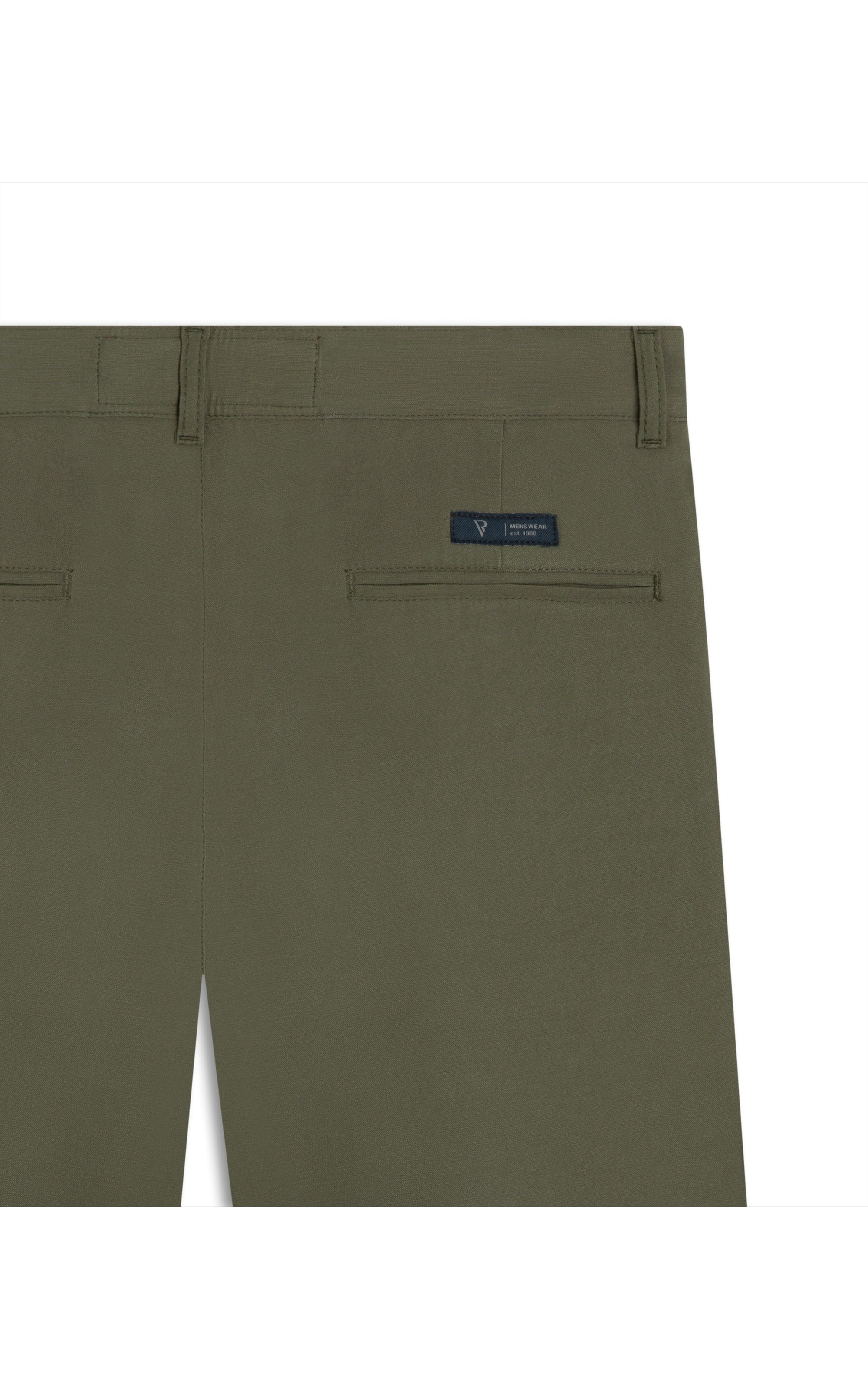 Bermuda Texture Washed Chino Verde Oliva