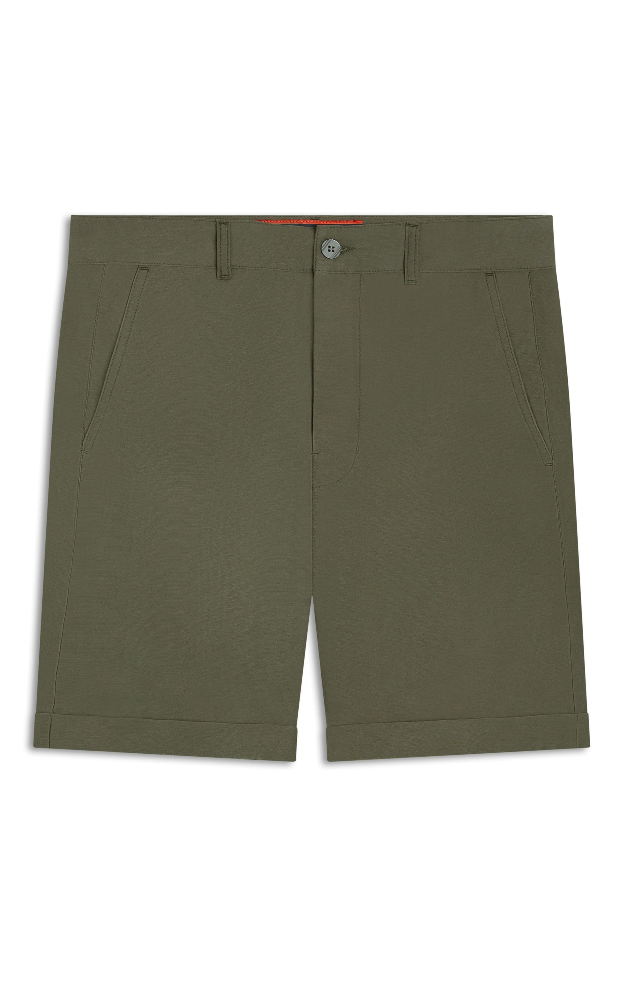 Bermuda Texture Washed Chino Verde Oliva