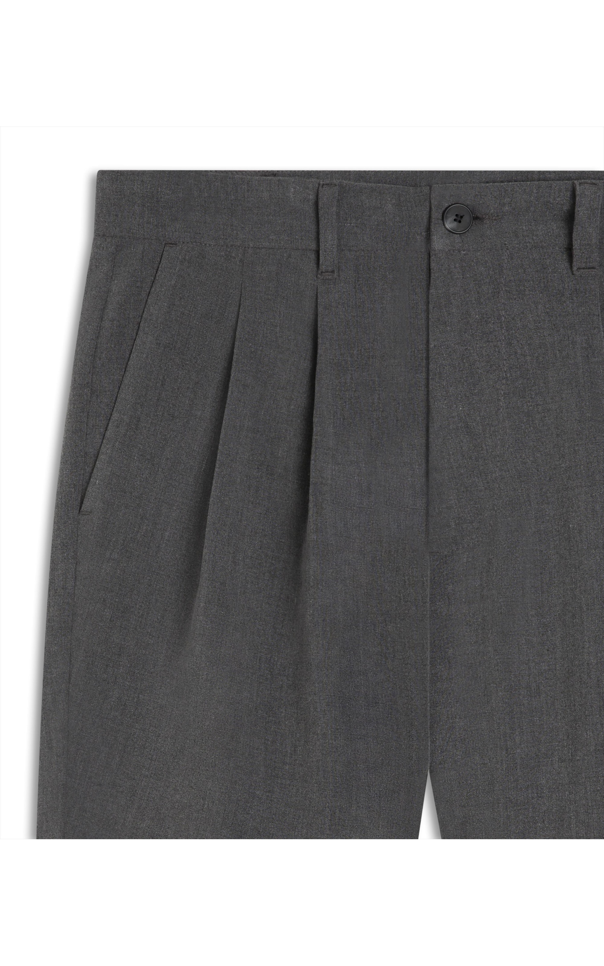 Bermuda Urban Melange Slouch Chumbo Mescla