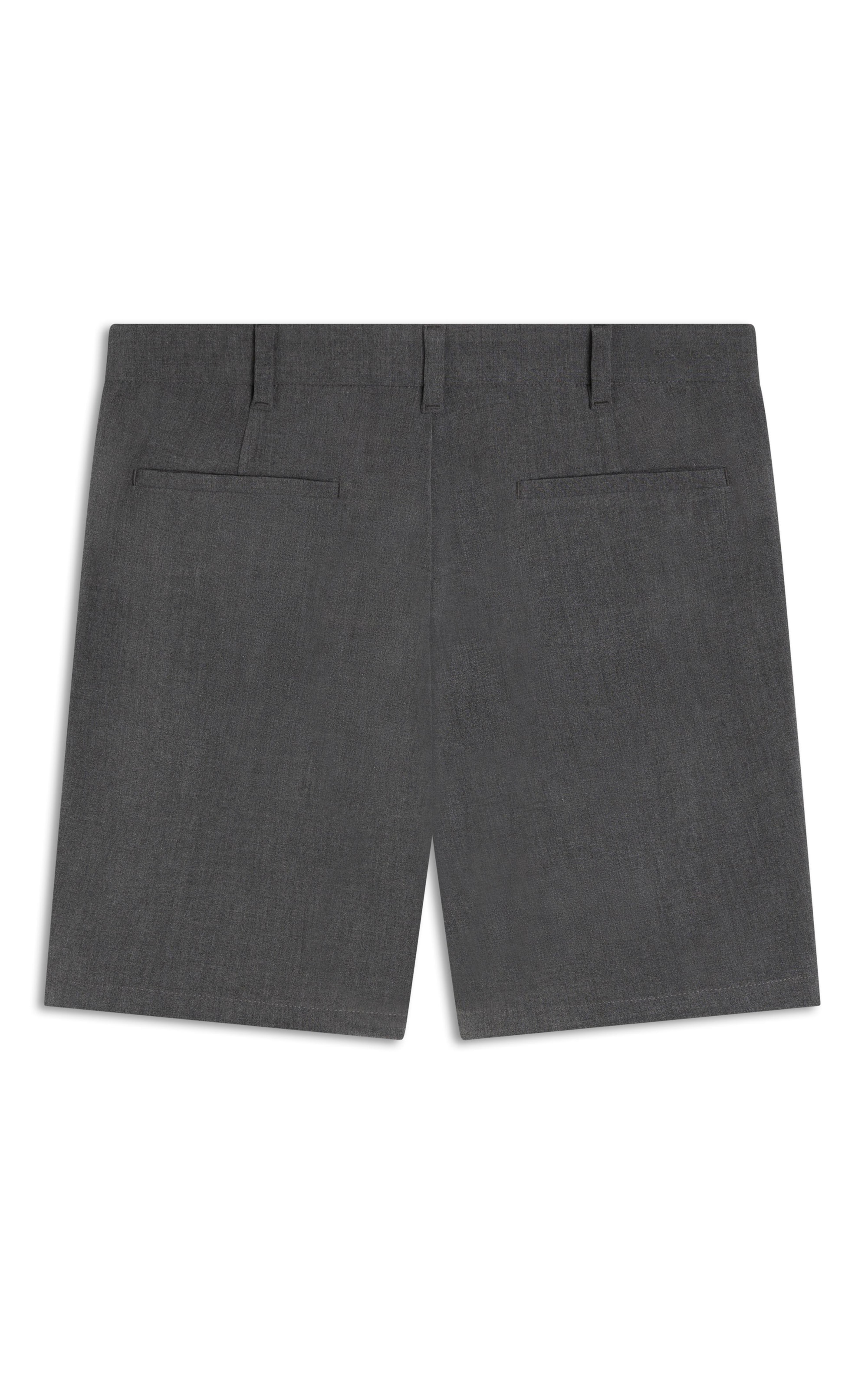 Bermuda Urban Melange Slouch Chumbo Mescla