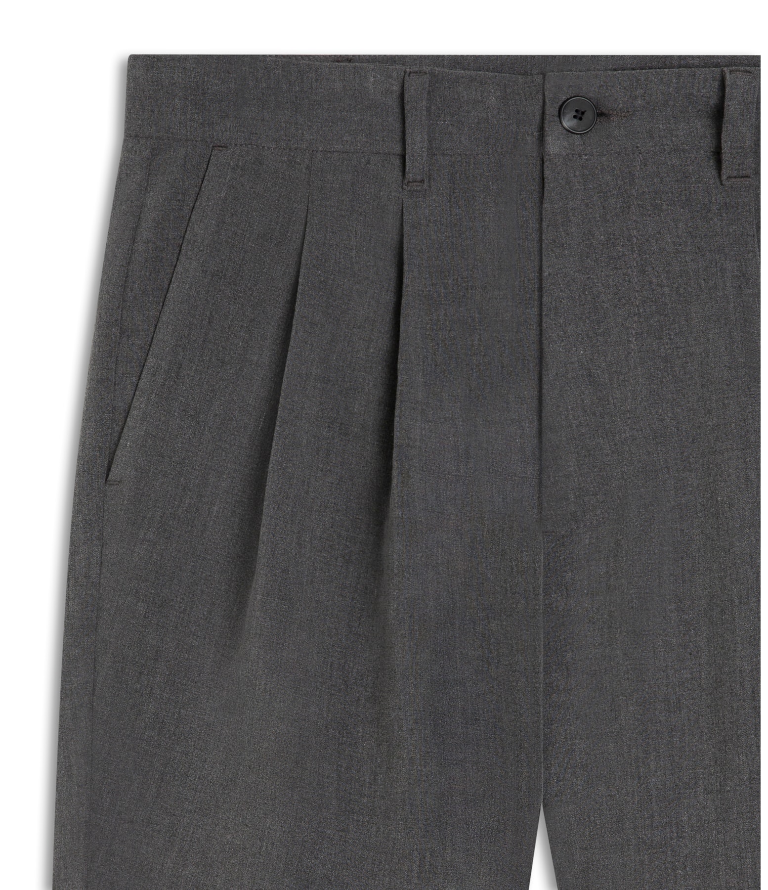 Bermuda Urban Melange Slouch Chumbo Mescla