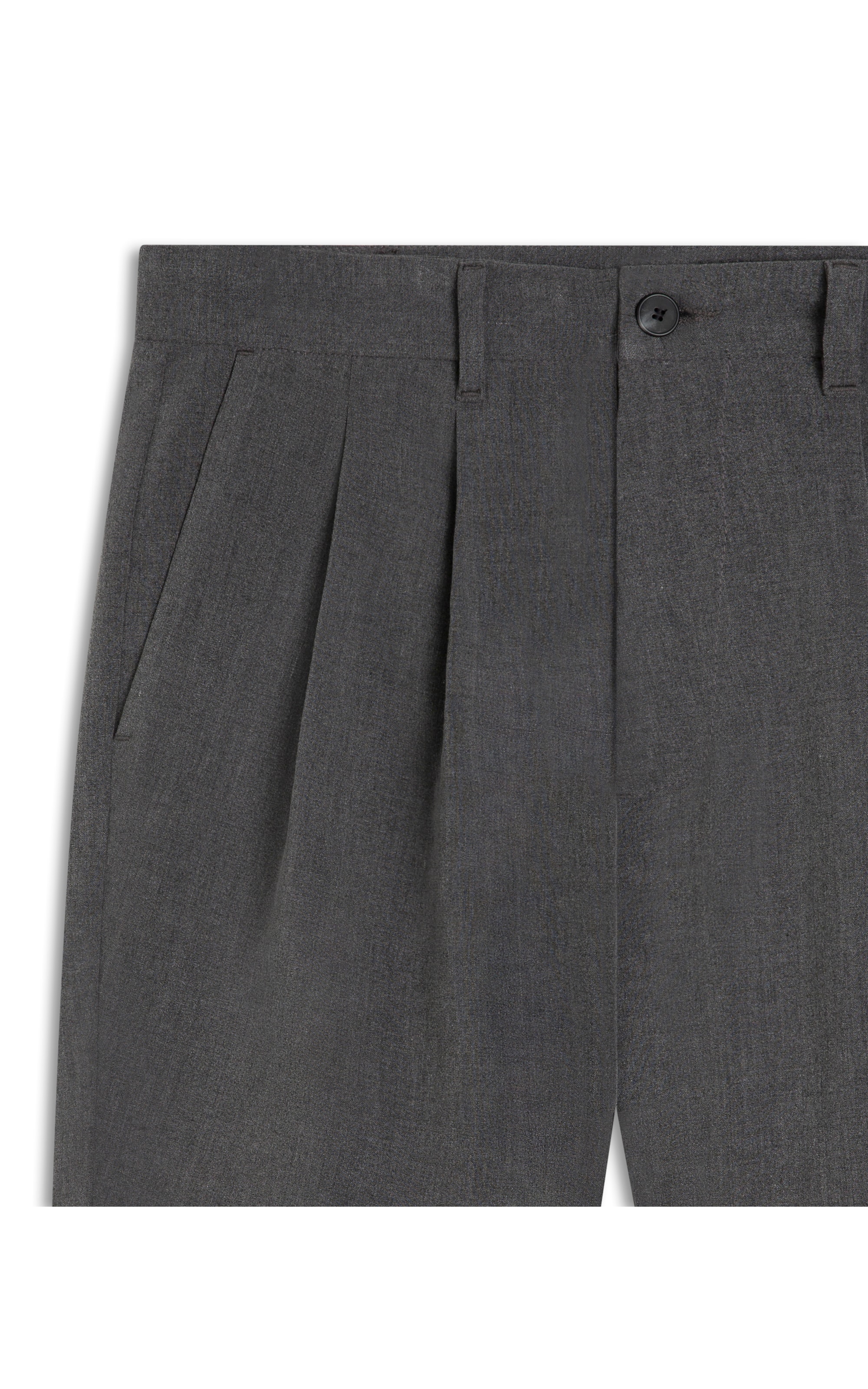 Bermuda Urban Melange Slouch Chumbo Mescla