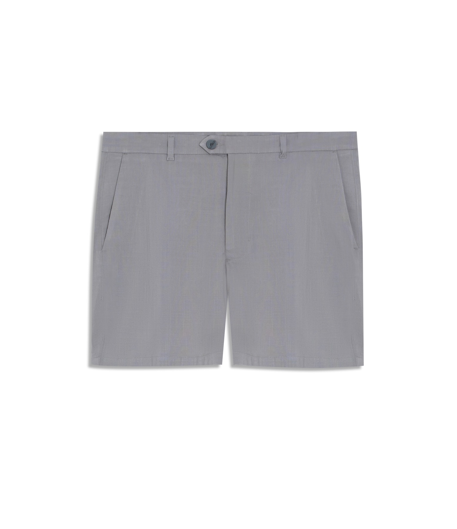 Bermuda Visco Slub Span Cinza Medio